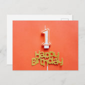 HAPPY BIRTHDAY POSTKARTE (Vorne/Hinten)