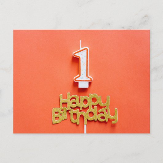 HAPPY BIRTHDAY POSTKARTE (Vorderseite)