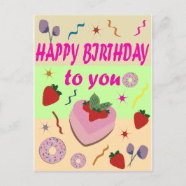 Happy Birthday Postkarte