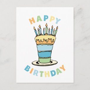 Happy Birthday Postkarte