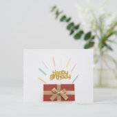 Happy Birthday Postkarte (Stehend Vorderseite)