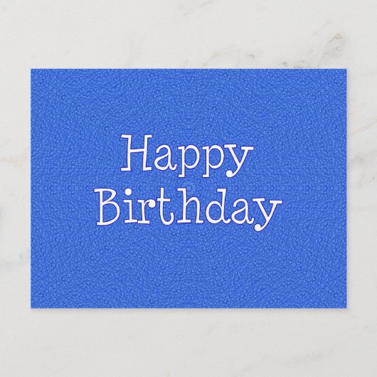 Happy Birthday Postkarte (Vorderseite)