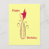 Happy Birthday Postkarte (Vorderseite)