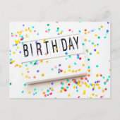 HAPPY BIRTHDAY POSTKARTE (Vorderseite)