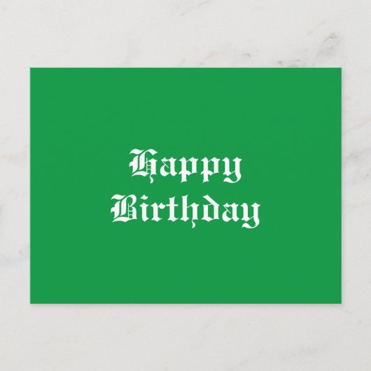Happy Birthday Postkarte (Vorderseite)