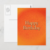 Happy Birthday Postkarte (Vorne/Hinten)