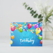 Happy Birthday Postkarte (Stehend Vorderseite)