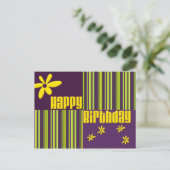 Happy Birthday Postkarte (Stehend Vorderseite)