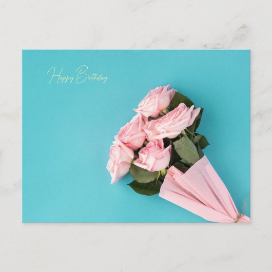 Happy Birthday Postkarte (Vorderseite)