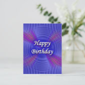 Happy Birthday Postkarte (Stehend Vorderseite)