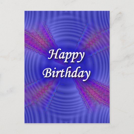 Happy Birthday Postkarte (Vorderseite)