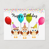 Happy Birthday Postkarte (Vorderseite)