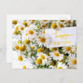 HAPPY BIRTHDAY POSTKARTE (Vorne/Hinten)