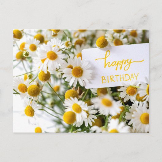 HAPPY BIRTHDAY POSTKARTE (Vorderseite)