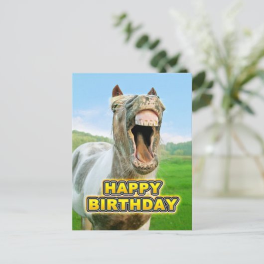 HAPPY BIRTHDAY POSTKARTE (Stehend Vorderseite)