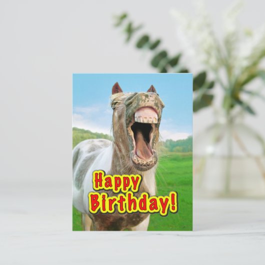 Happy Birthday Postkarte (Stehend Vorderseite)