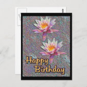 Happy Birthday Postkarte (Vorne/Hinten)