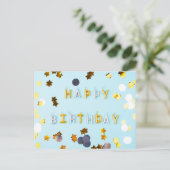 HAPPY BIRTHDAY POSTKARTE (Stehend Vorderseite)