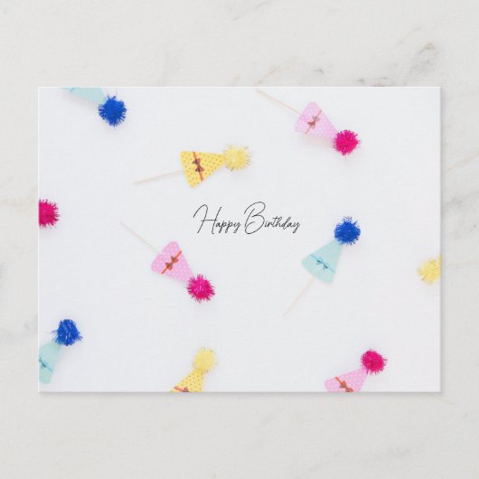 Happy Birthday Postkarte (Vorderseite)