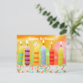 Happy Birthday Postkarte (Stehend Vorderseite)