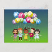 Happy Birthday Postkarte (Vorderseite)