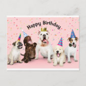 Happy Birthday Postkarte (Vorderseite)