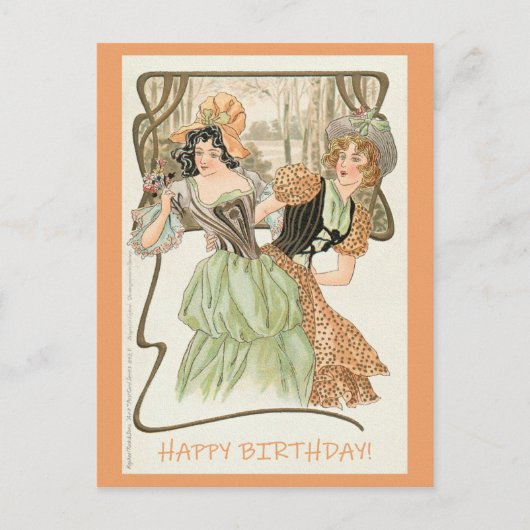 HAPPY BIRTHDAY POSTKARTE (Vorderseite)