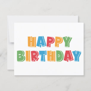 Happy Birthday Postkarte