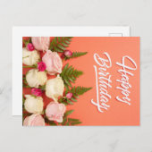 HAPPY BIRTHDAY POSTKARTE (Vorne/Hinten)