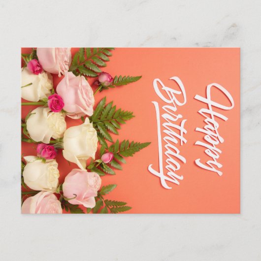 HAPPY BIRTHDAY POSTKARTE (Vorderseite)