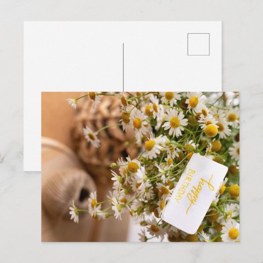 HAPPY BIRTHDAY POSTKARTE (Vorne/Hinten)