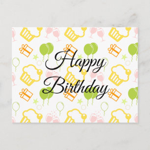 Happy Birthday Postkarte