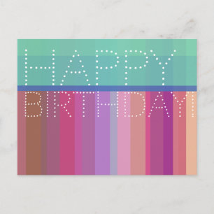 Happy Birthday Postkarte