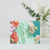 HAPPY BIRTHDAY POSTKARTE (Stehend Vorderseite)