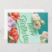 HAPPY BIRTHDAY POSTKARTE (Vorne/Hinten)