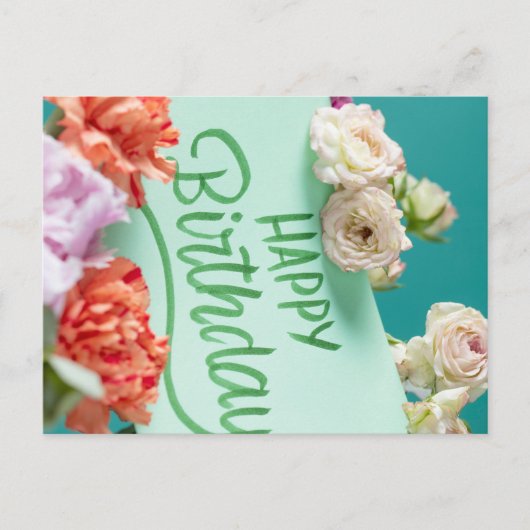 HAPPY BIRTHDAY POSTKARTE (Vorderseite)