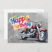 Happy Birthday! Postkarte (Vorne/Hinten)