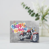 Happy Birthday! Postkarte (Stehend Vorderseite)