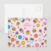 HAPPY BIRTHDAY POSTKARTE (Vorne/Hinten)