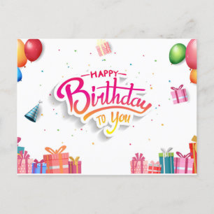 Happy Birthday Postkarte