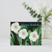 Happy Birthday Postkarte (Stehend Vorderseite)