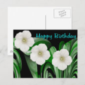 Happy Birthday Postkarte (Vorne/Hinten)