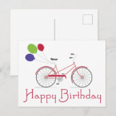Happy Birthday Postkarte (Vorne/Hinten)