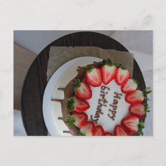 Happy Birthday Postkarte (Vorderseite)