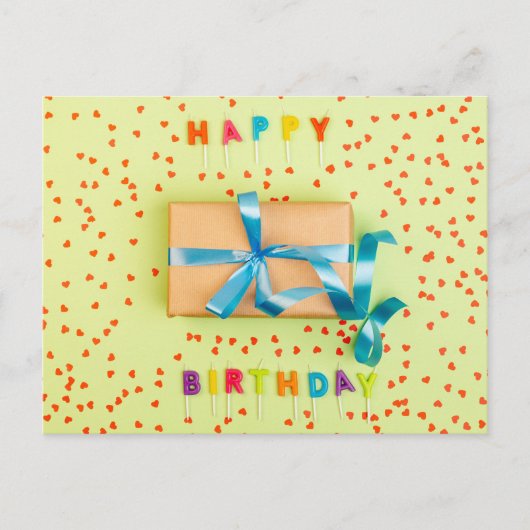 Happy Birthday Postkarte (Vorderseite)