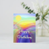 Happy Birthday Postkarte (Stehend Vorderseite)