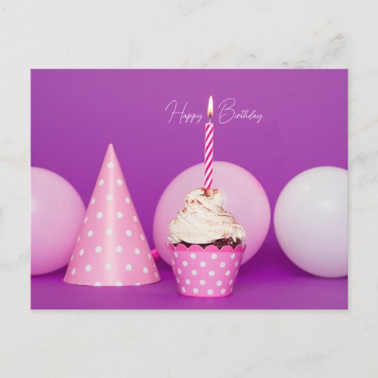 HAPPY BIRTHDAY POSTKARTE (Vorderseite)