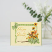 Happy Birthday Postkarte (Stehend Vorderseite)