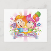 Happy Birthday Postkarte (Vorderseite)