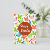 Happy Birthday Postkarte (Stehend Vorderseite)